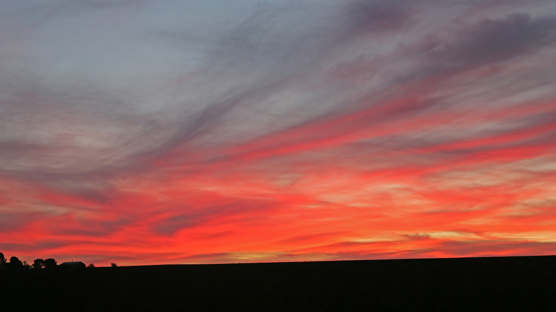 Himmel in Flammen