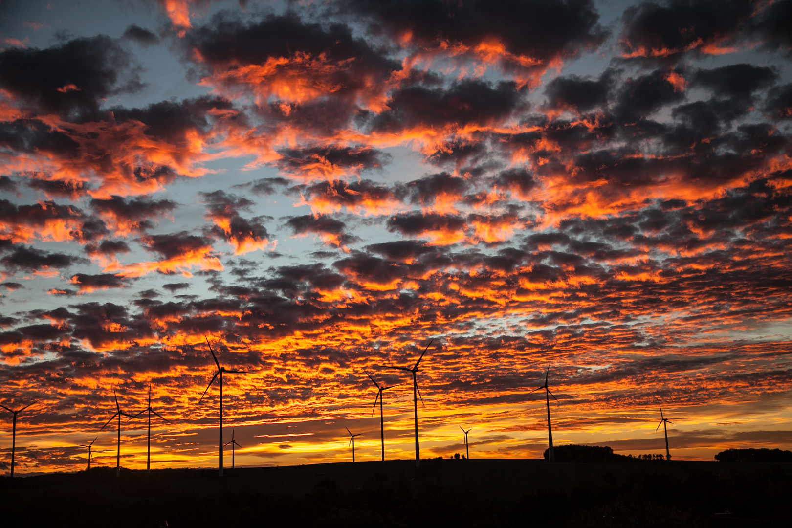 Himmel in Flammen