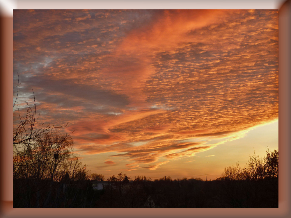 Himmel in Flammen