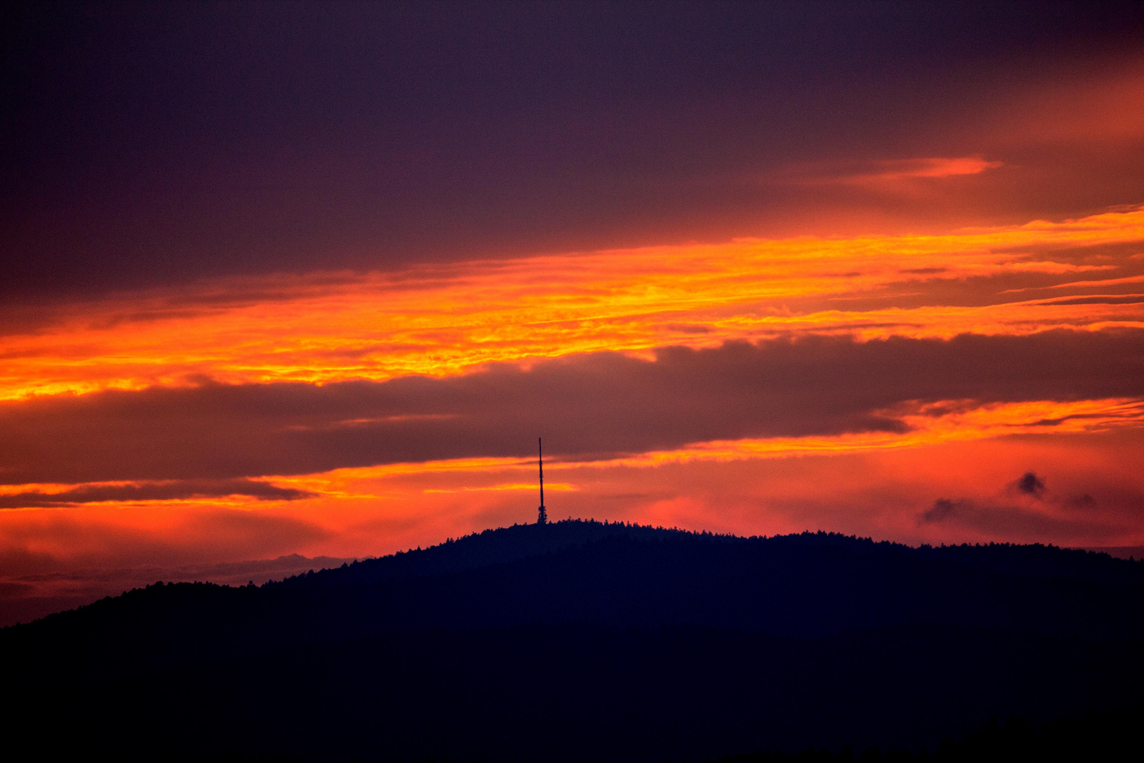 Himmel in Flammen