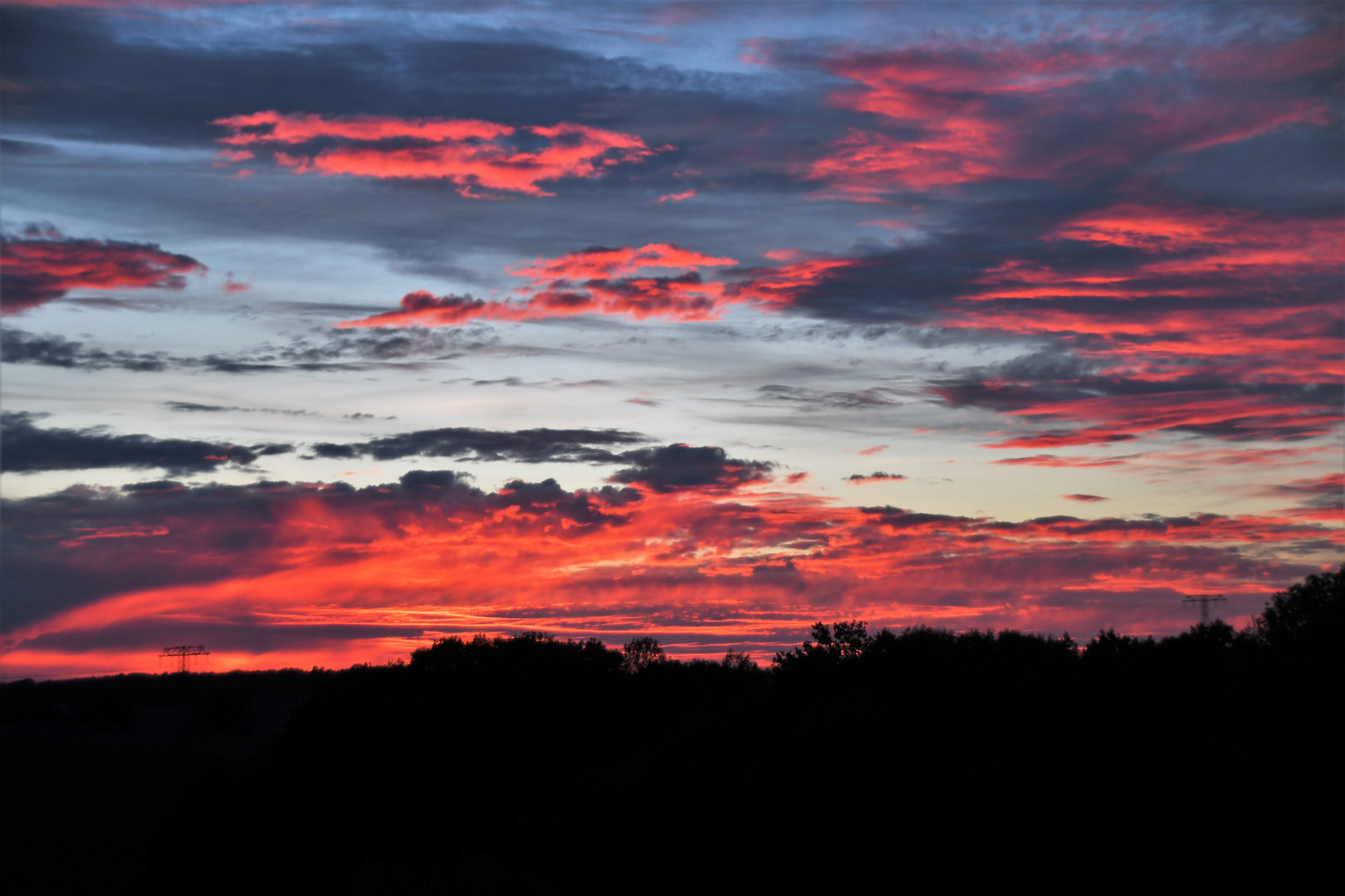 Himmel in Flammen