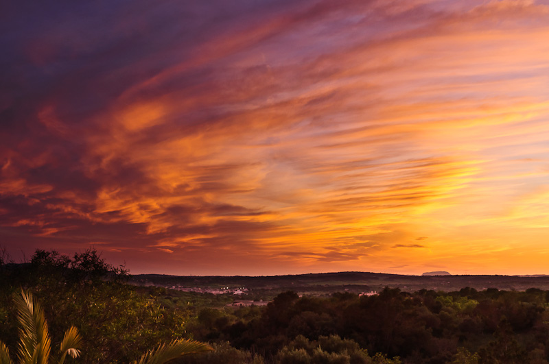 Himmel in Flammen