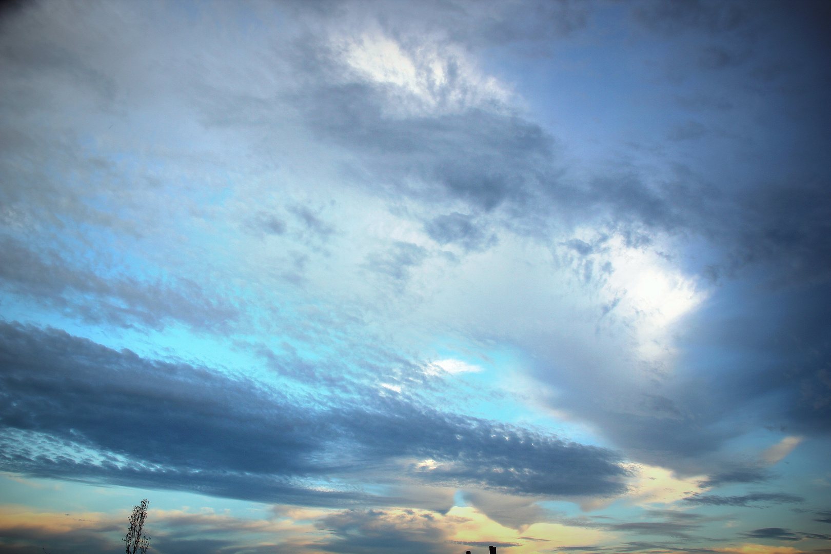 Himmel kurz vor dem Unwetter