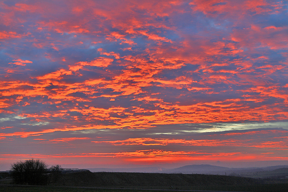 Himmel östlich von Dresden am 23.11. nach Sonnenaufgang