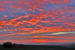 Himmel östlich von Dresden am 23.11. nach Sonnenaufgang