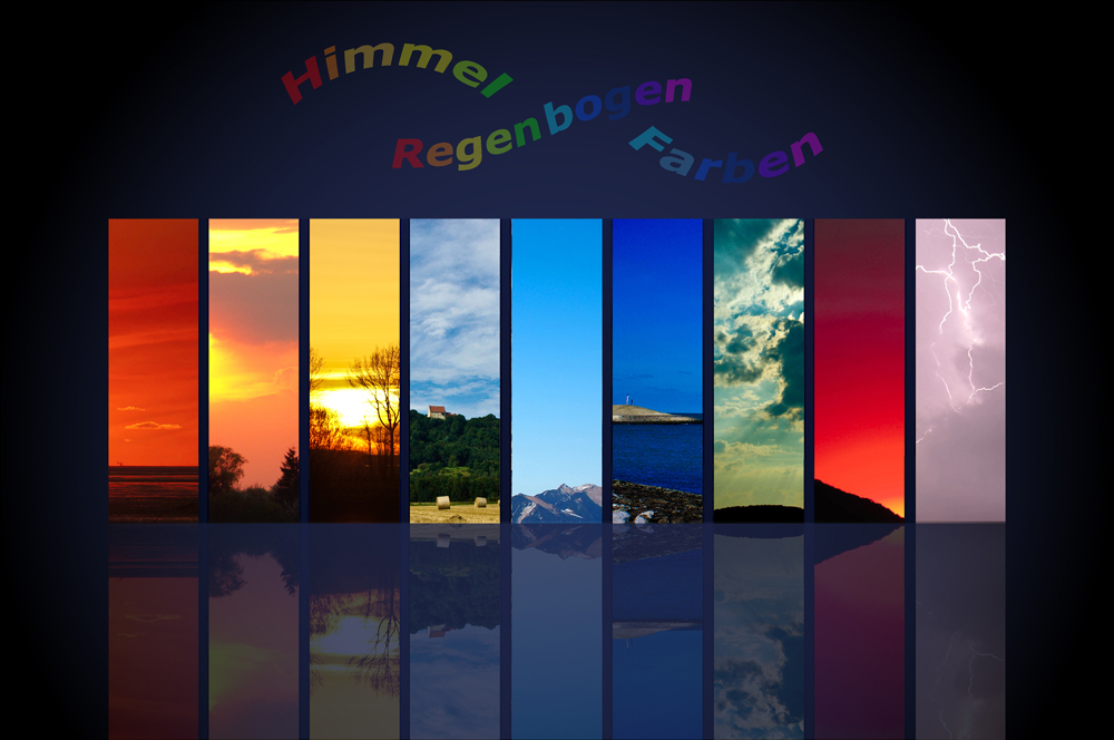 Himmel-Regenbogen-Farben