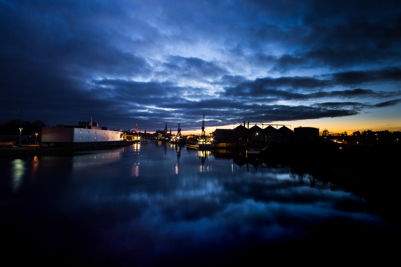 Himmel Spiegelung Hafen 