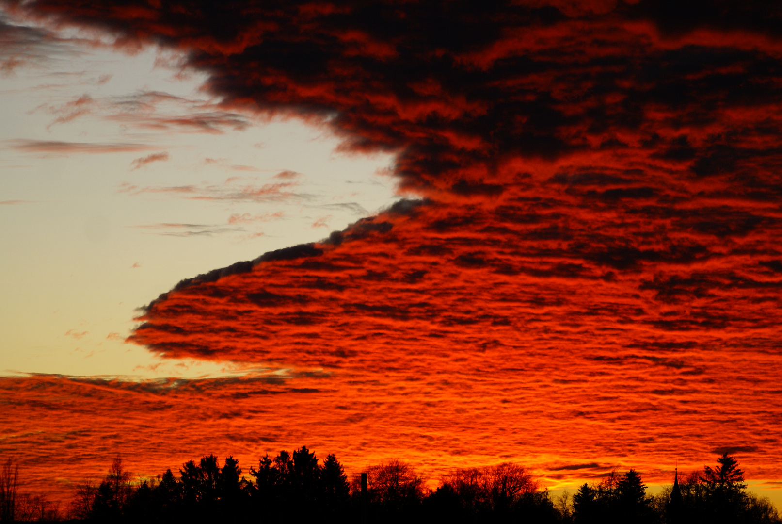 Himmel über Bautzen am 30.12.2019