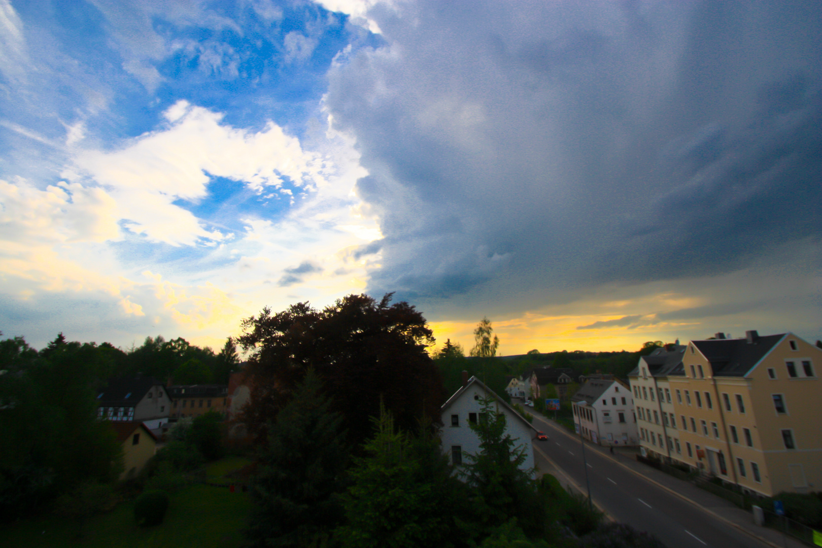 Himmel über Chemnitz/Schönau