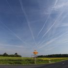 Himmel über Clere-du-Bois, Indre, Frankreich