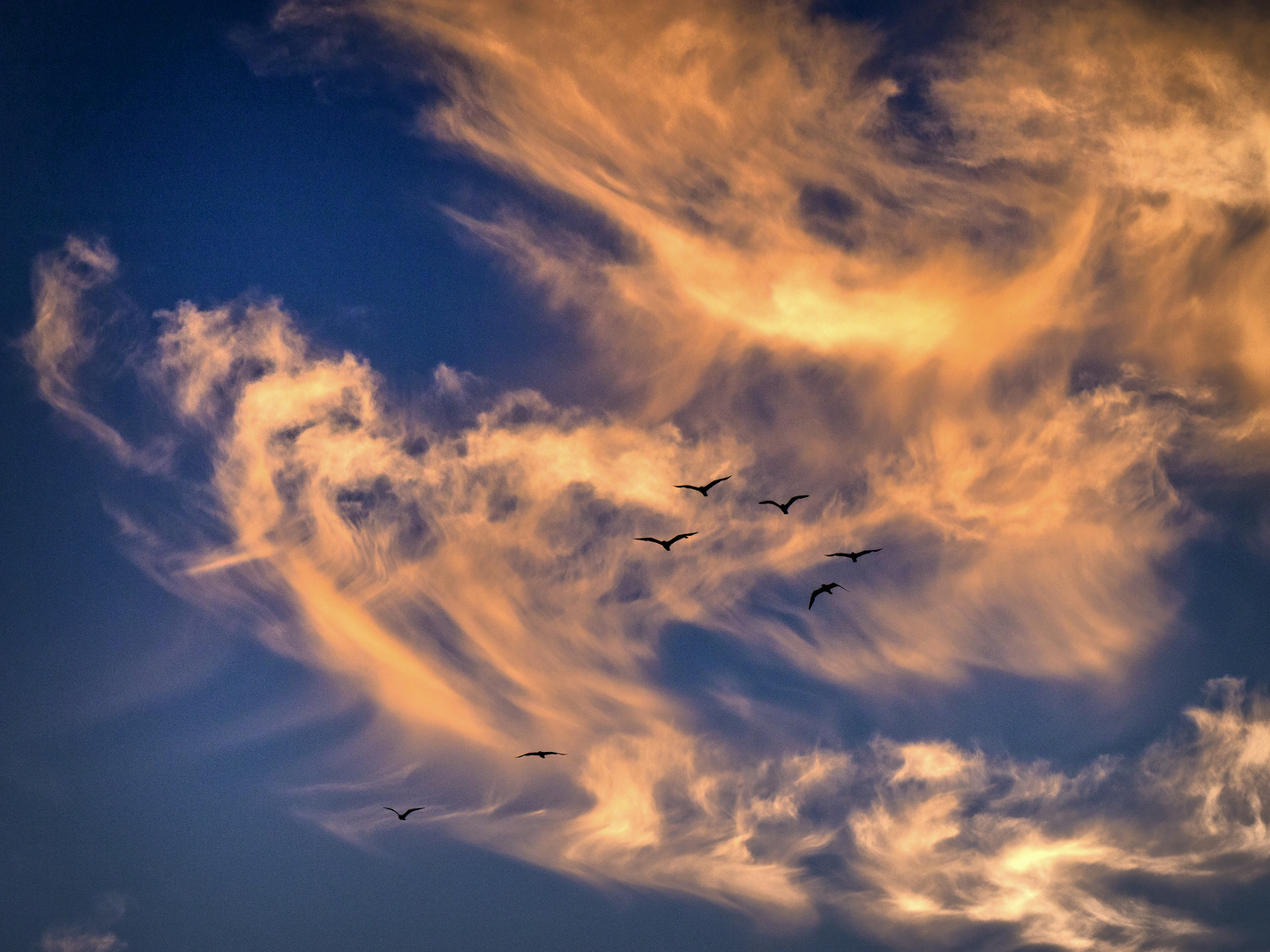 Himmel über dem Hörnumer Weststrand