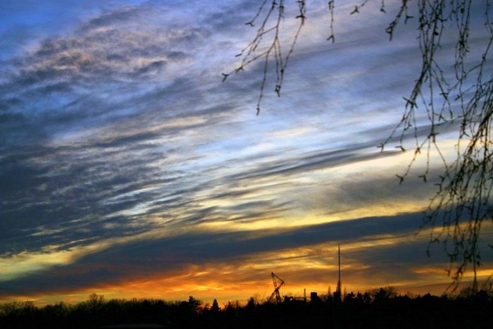 Himmel über dem Olympiastadion