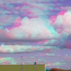 Himmel über dem Ringkobing Fjord/Dänemark -3D Anaglyphe-