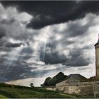 Himmel über dem Schloss von Saumur/F