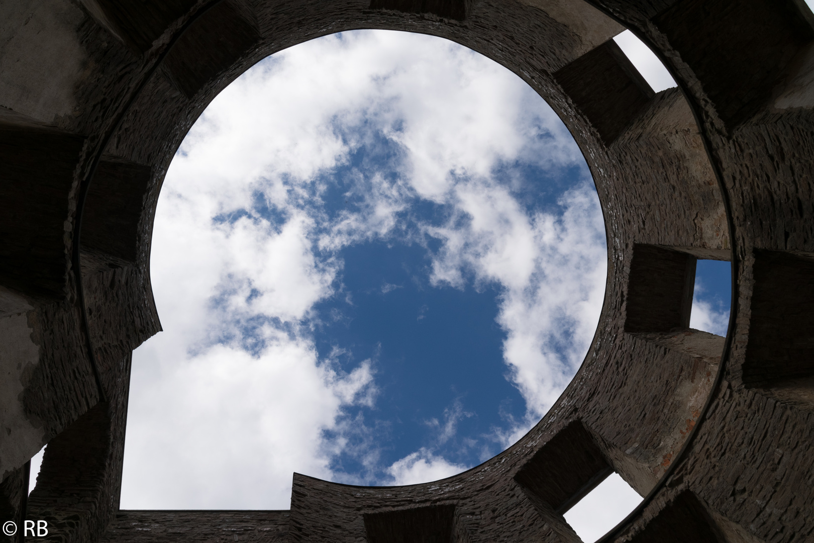 Himmel über dem Turm von Schloß Borgholm