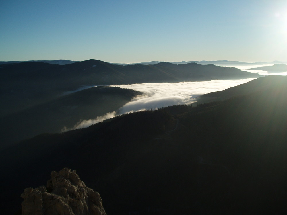 himmel über den bergen