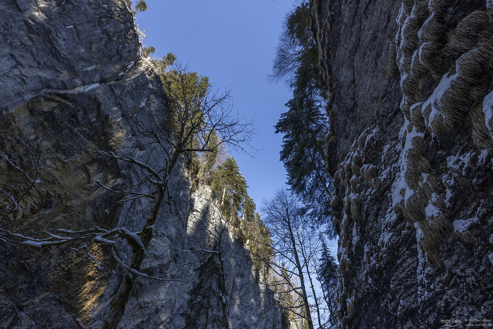 Himmel über der Breitachklamm