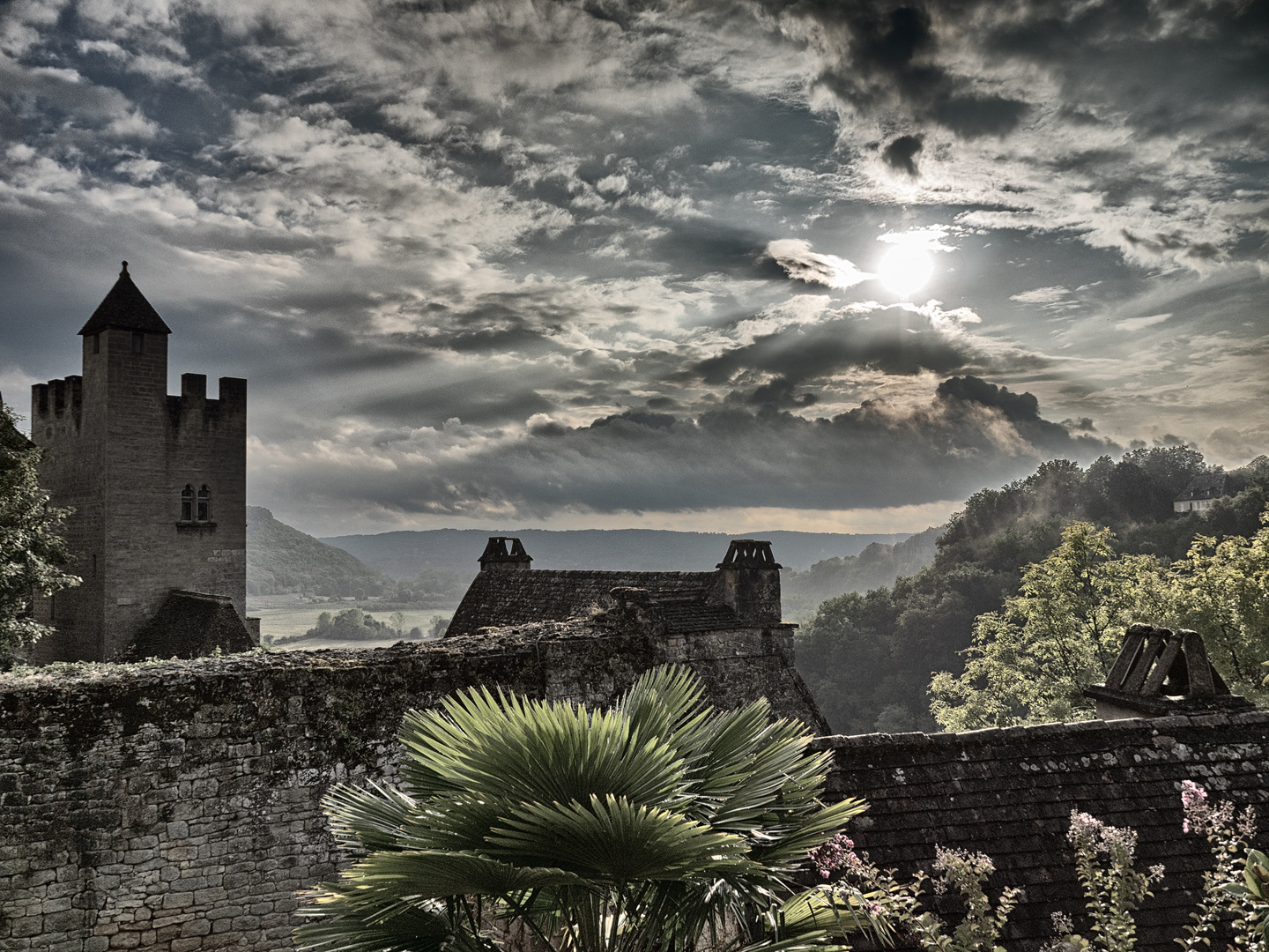 Himmel über der Burg