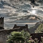 Himmel über der Burg