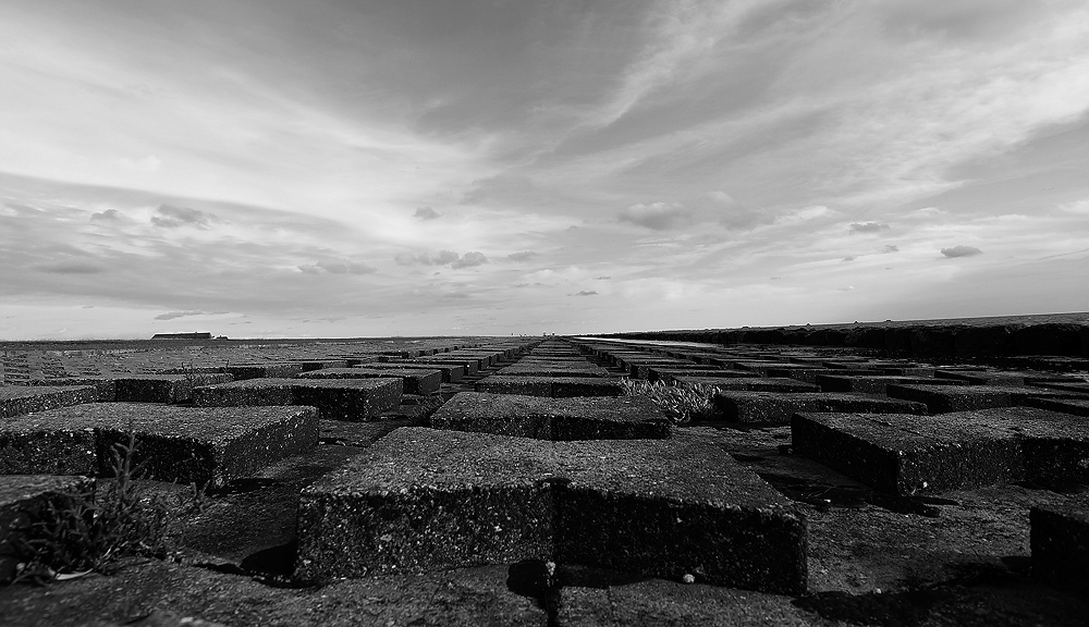 Himmel über der Hamburger Hallig