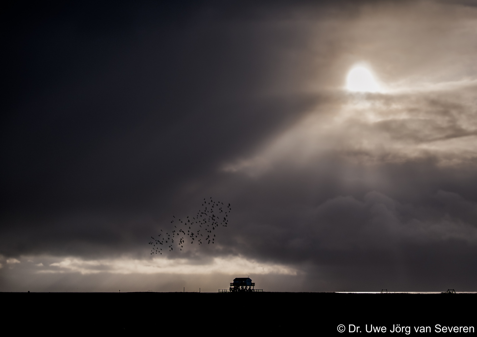 Himmel über der Nordseeküste