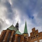 Himmel über der St.-Jakobi-Kirche Lübeck