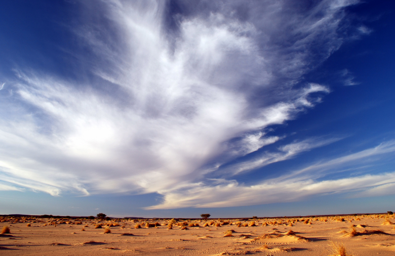 Himmel über der Wüste