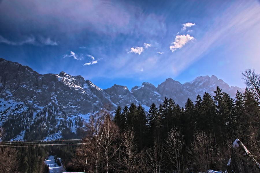 Himmel über der Zugspitze