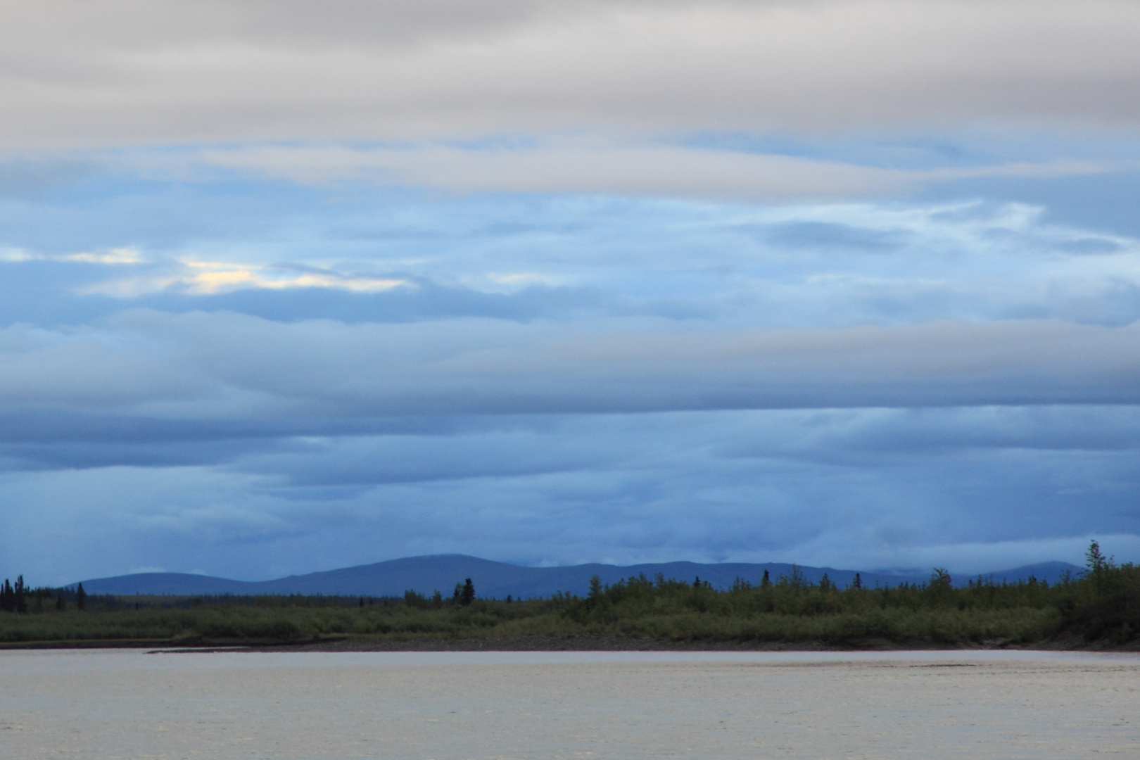 Himmel über Noatak River, Alaska