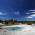 Himmel über Norris Geysir Basin