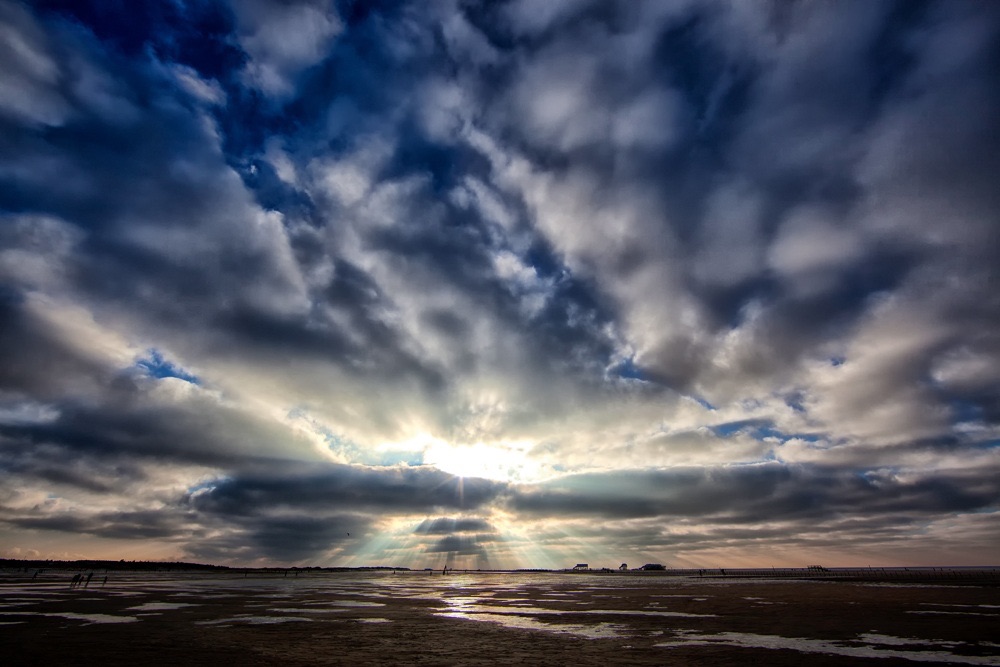 Himmel über Sankt Peter Ording