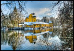 Himmel über Schloss Holte