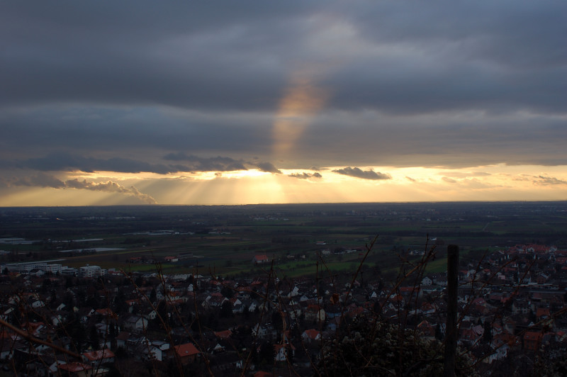 Himmel über Schriesheim