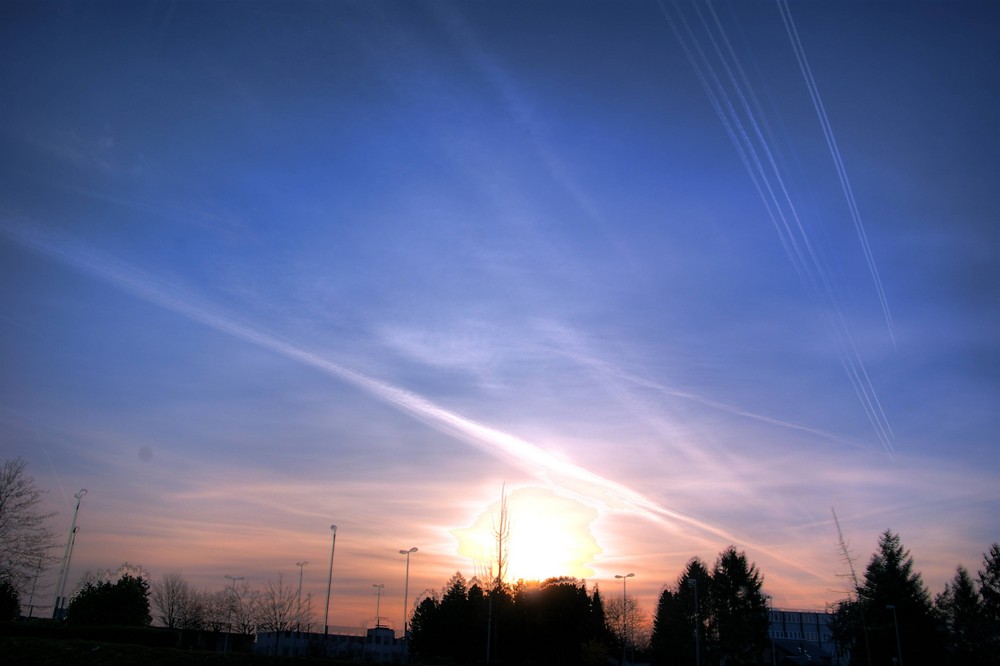 Himmel über Würselen Frühjahr 09