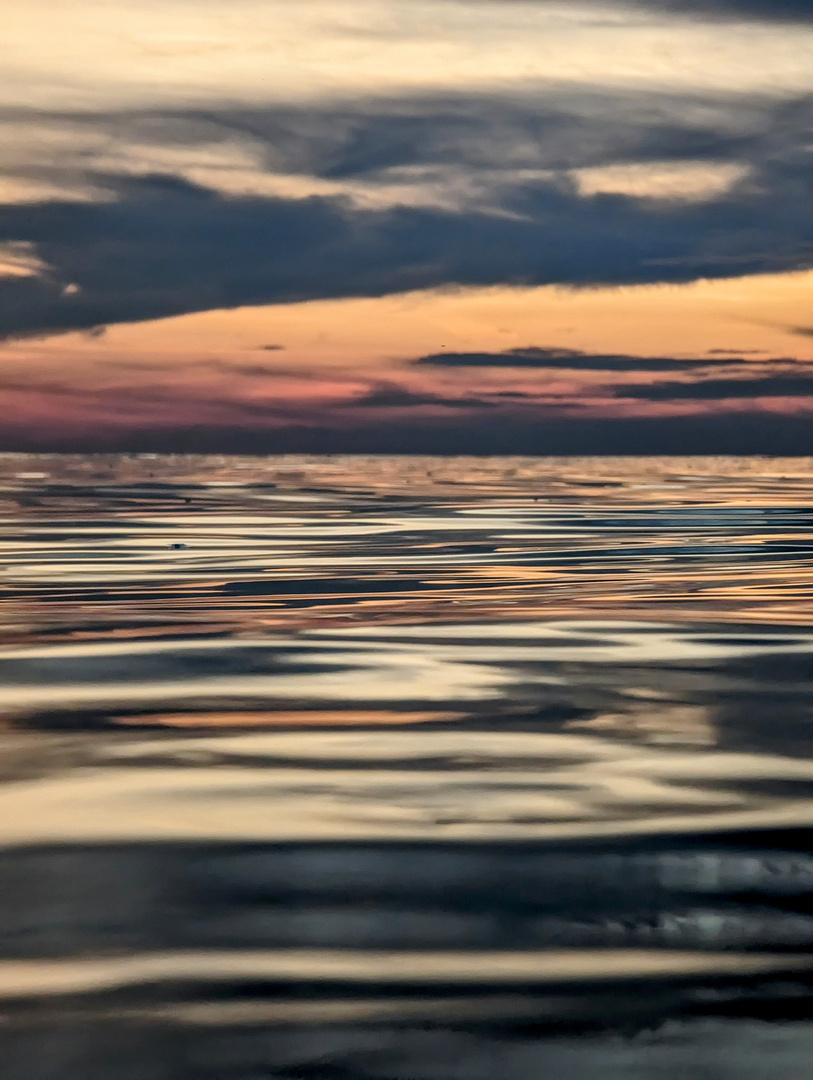 Himmel und Meer verschwimmen