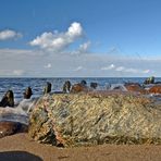 Himmel und Wasser wie Sand und Steine