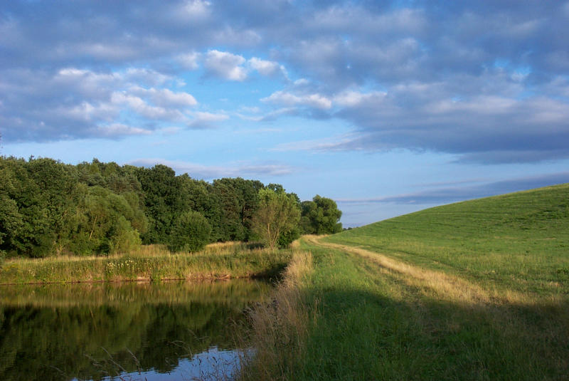 Himmel Wasser Bäume