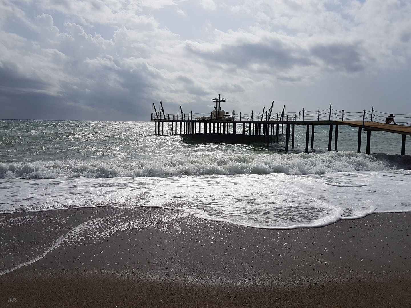 Himmel-Wellen-Strand