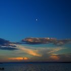 Himmel, Wolken, Mond