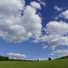 Himmelblau mit Wolken