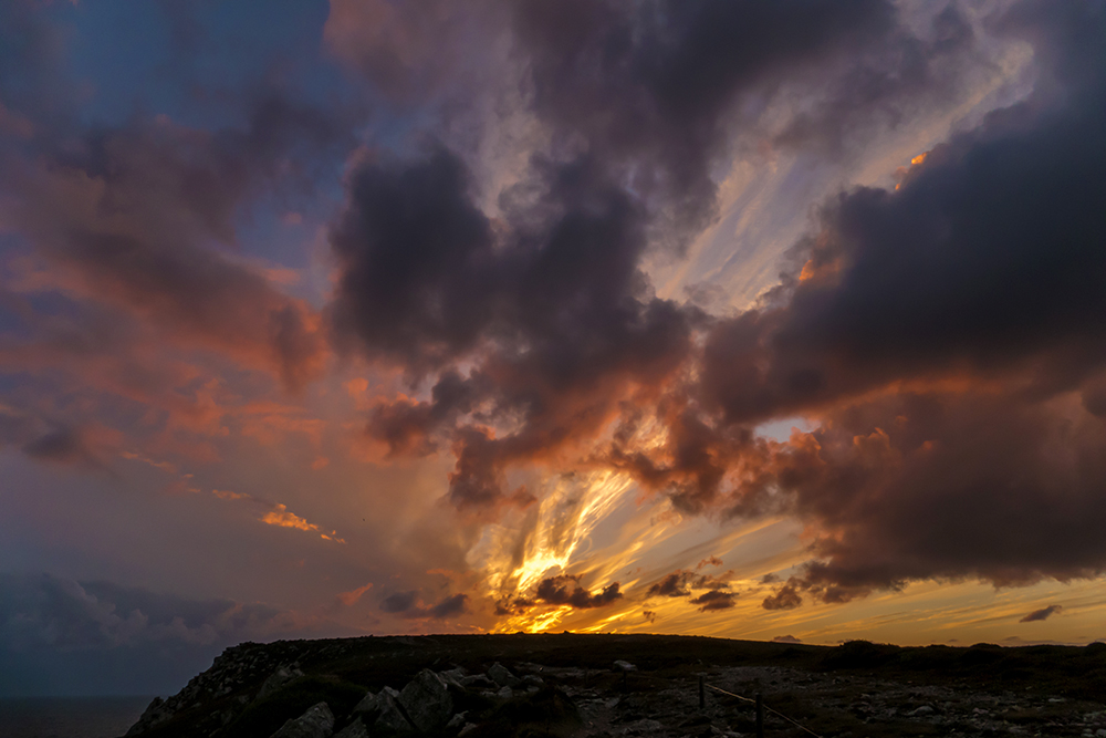 Himmelexplosion am Pointe de Dinan