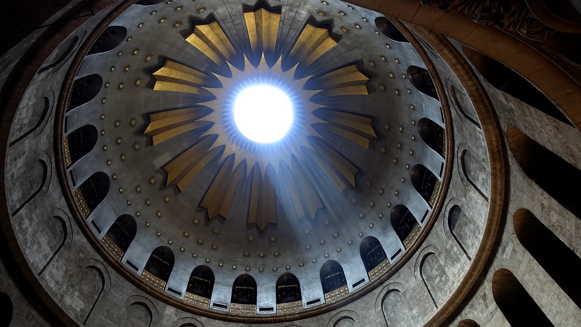 Himmelfahrt in der Grabeskirche in Jerusalem