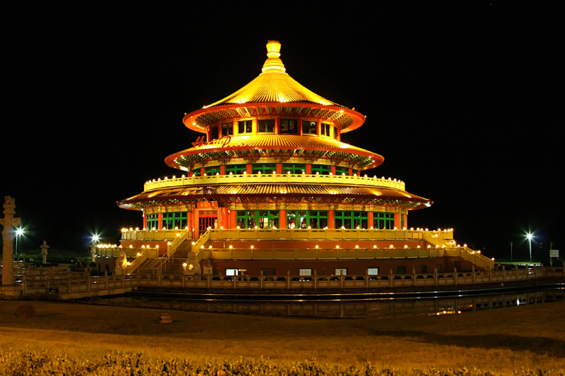 Himmels Pagode bei Nacht