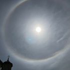 Himmelserscheinung über einer Klosterkirche in der  Walachei