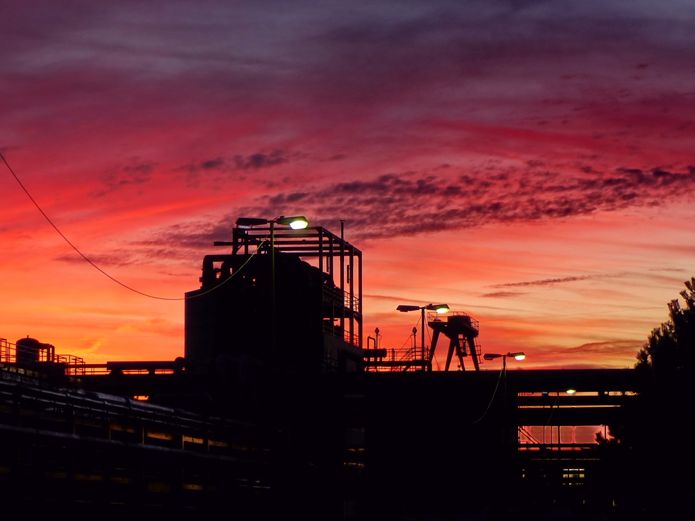 Himmelsfärbung auf Zollverein