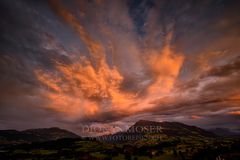 Himmelsfeuer über der Rigi