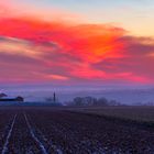 Himmelsröte gestern Morgen bei Westerode