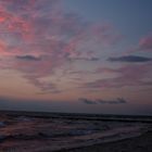 Himmel,Wolken,Meer,Wellen,Strand-am Abend