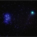 himmlische Begegnung: Komet trifft Sternhaufen