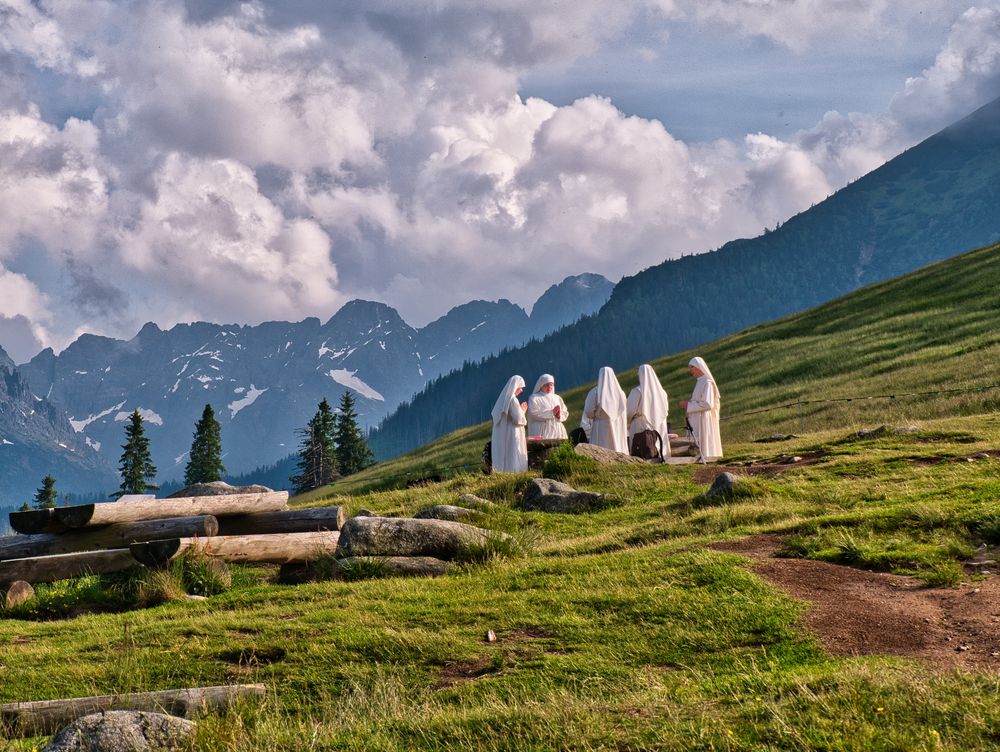 Himmlischer Beistand in den Bergen